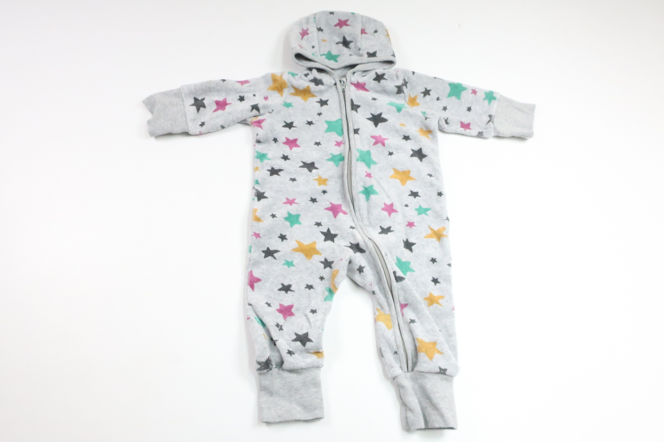 Fleeceoverall från Polarn o. Pyret - Storlek 62 - Grå