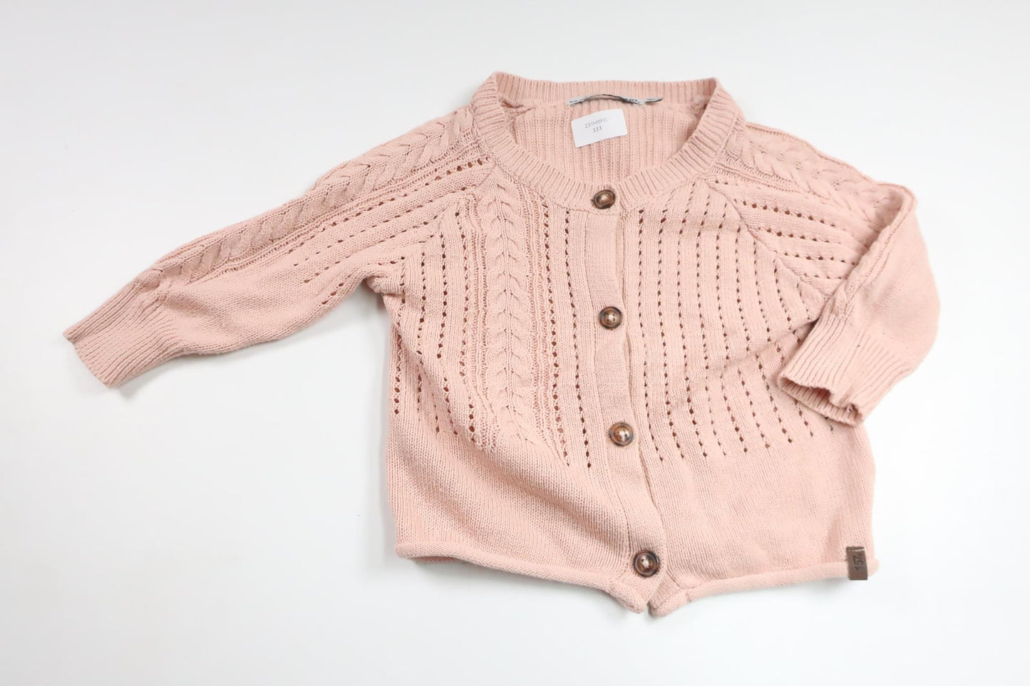 Stickad kofta från Lager 157 - Storlek 90 - Rosa