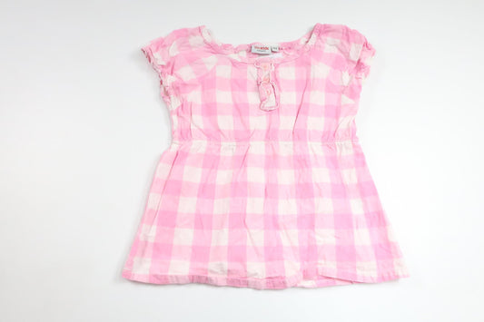 Rutig tunika från Kappahl - Storlek 104 - Rosa