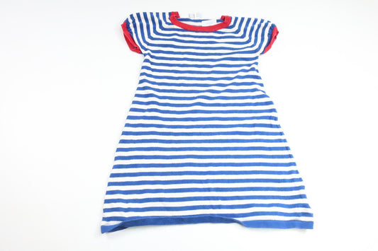 Stickad klänning från Polarn o. Pyret - Storlek 104 - Vit