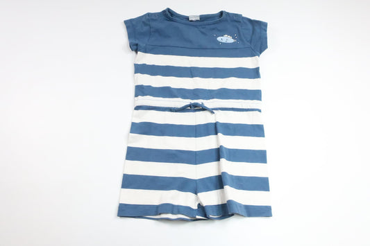 Randig jumpsuit från Polarn o. Pyret - Storlek 104 - Blå