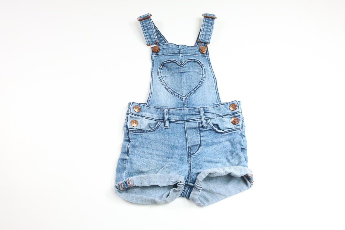 Hängselshorts från H&M - Storlek 98 - Denim