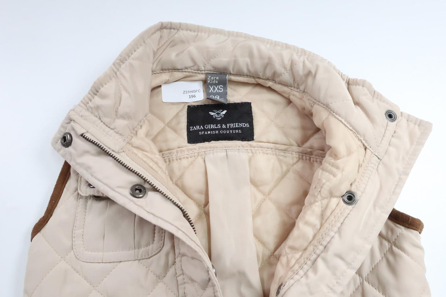 Quiltad väst från Zara - Storlek 98 - Beige