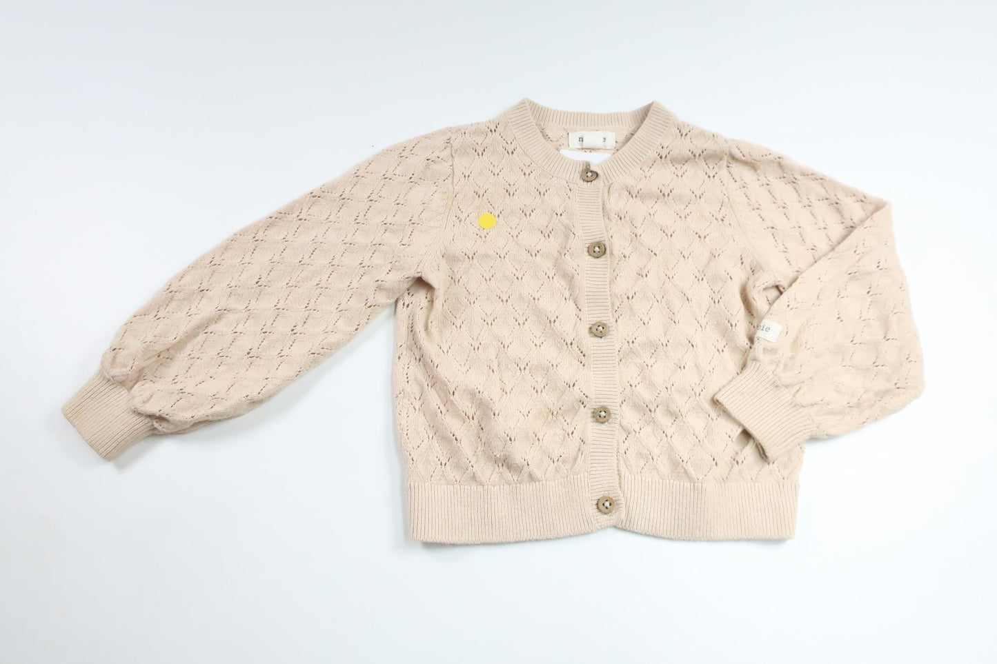 Stickad kofta från Newbie - Storlek 86 - Beige