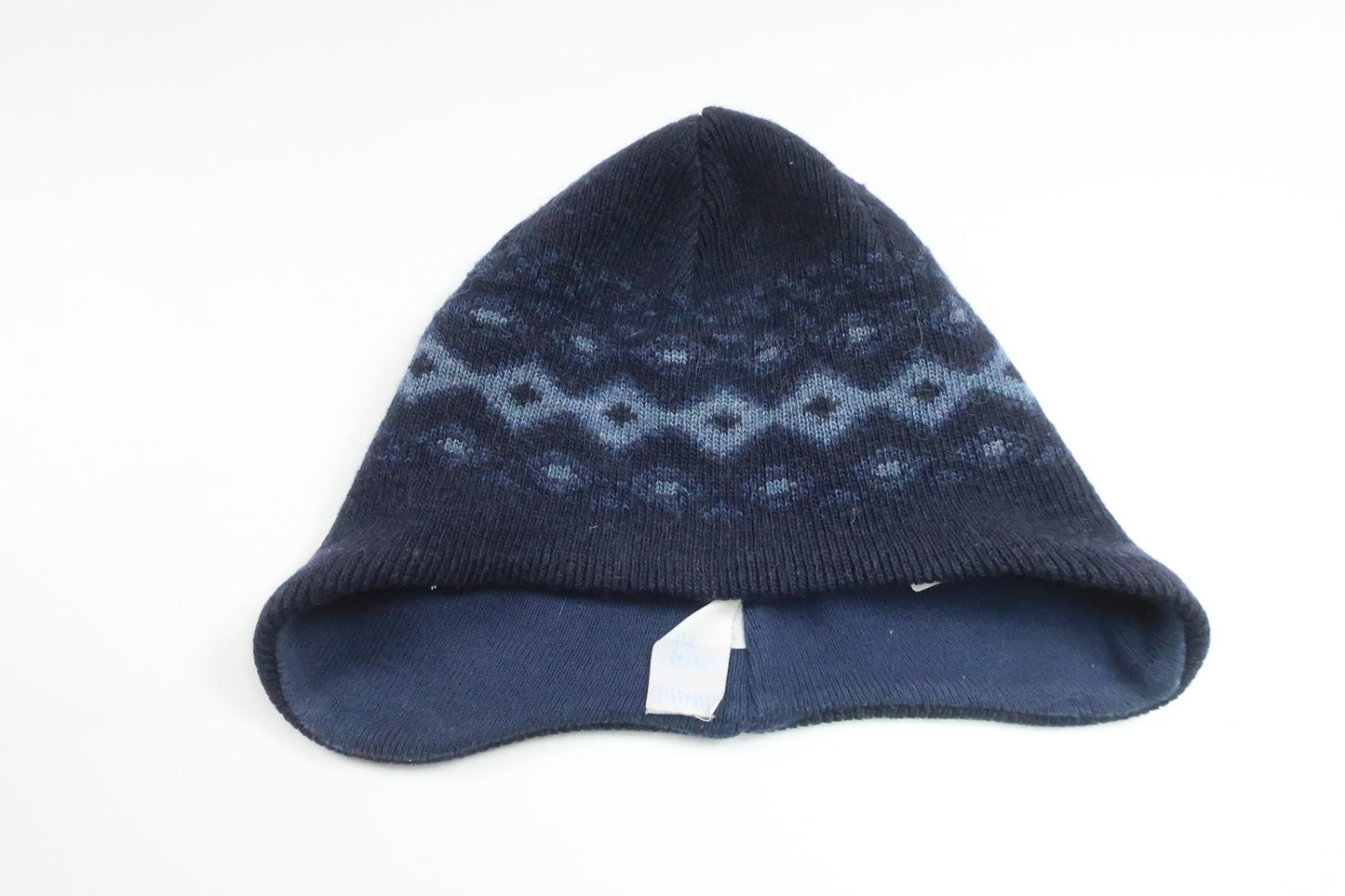 Stickad mössa från Sätila - Storlek 110/116 - Marinblå