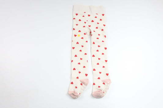 Strumpbyxor med hjärtan från Okänt - Storlek 74/80 - Vit