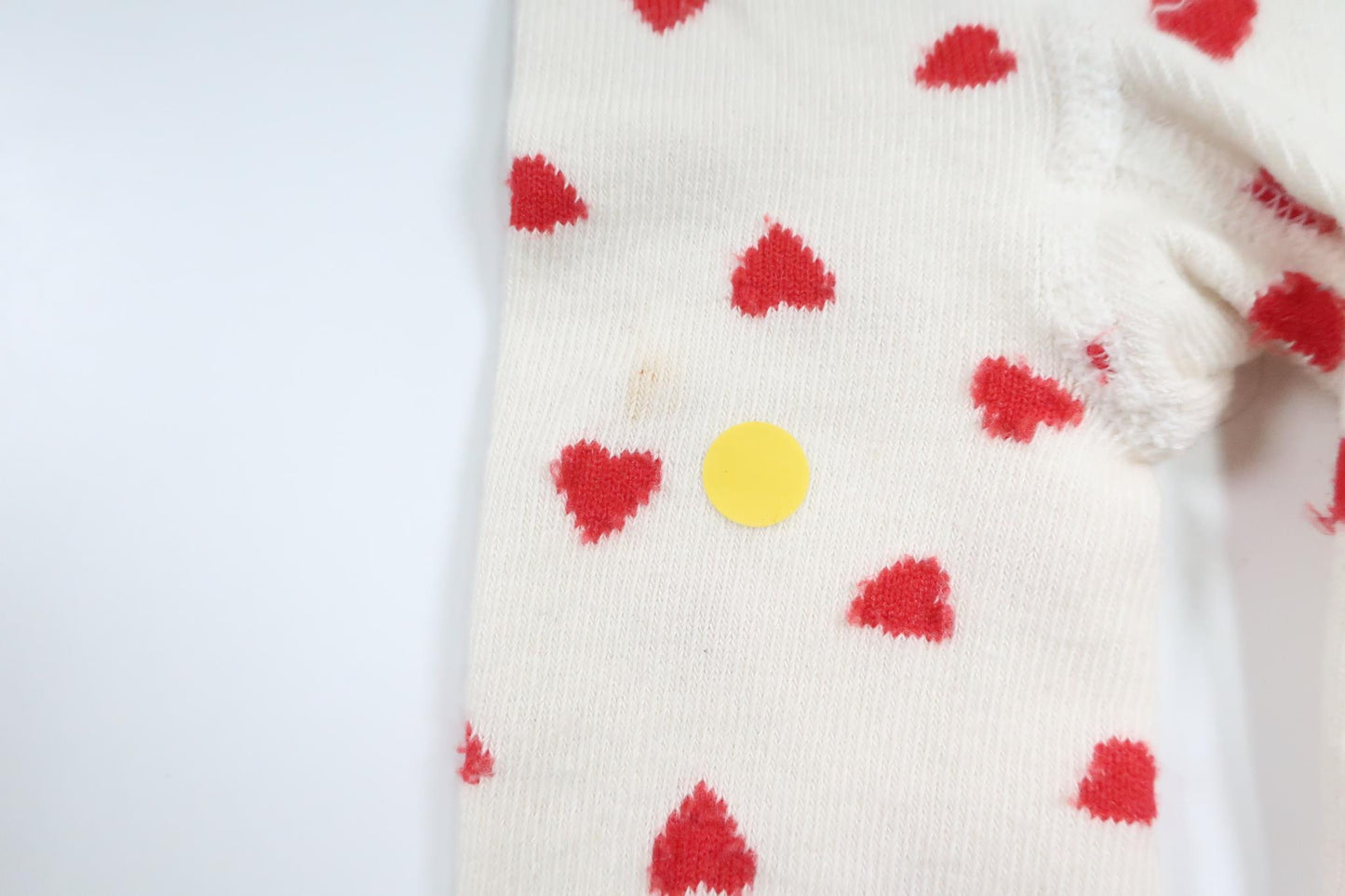 Strumpbyxor med hjärtan från Okänt - Storlek 74/80 - Vit