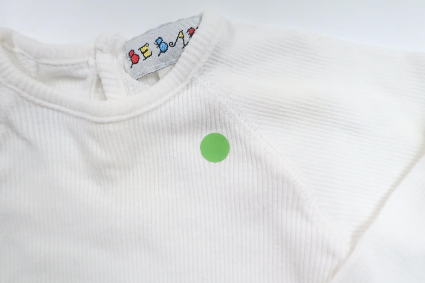 Ribbad tröja från Bebaby - Storlek 62/68 - Vit