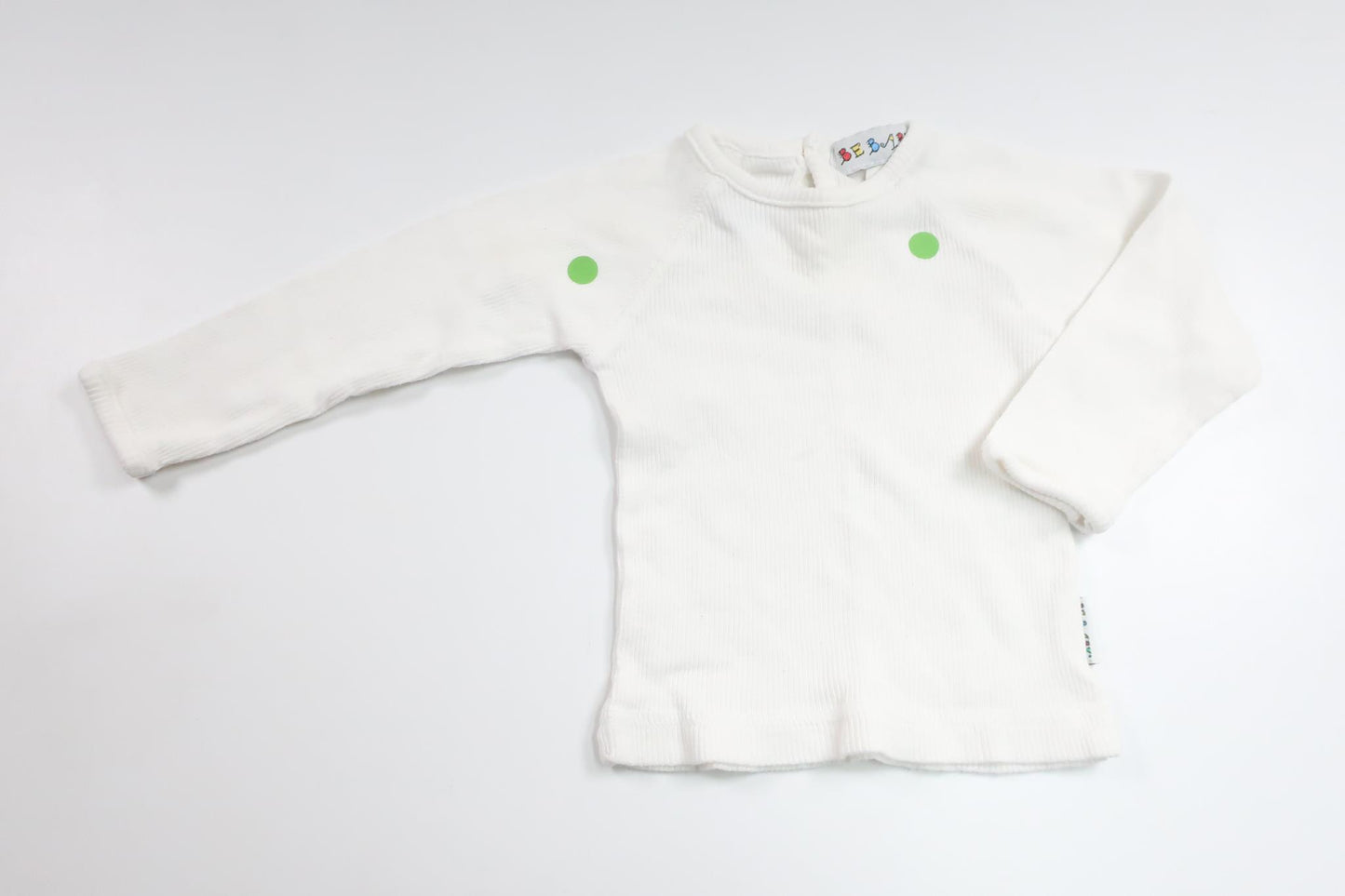 Ribbad tröja från Bebaby - Storlek 62/68 - Vit