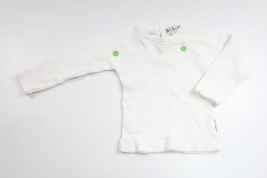 Ribbad tröja från Bebaby - Storlek 62/68 - Vit