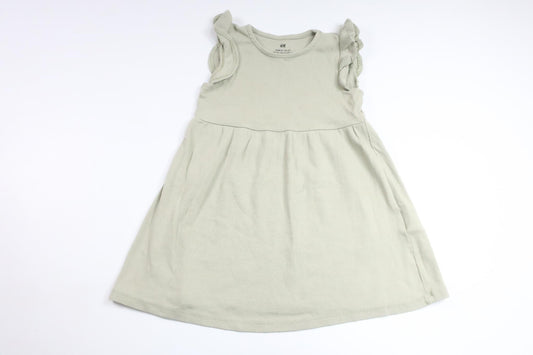 Ribbad klänning från H&M - Storlek 92 - Grön