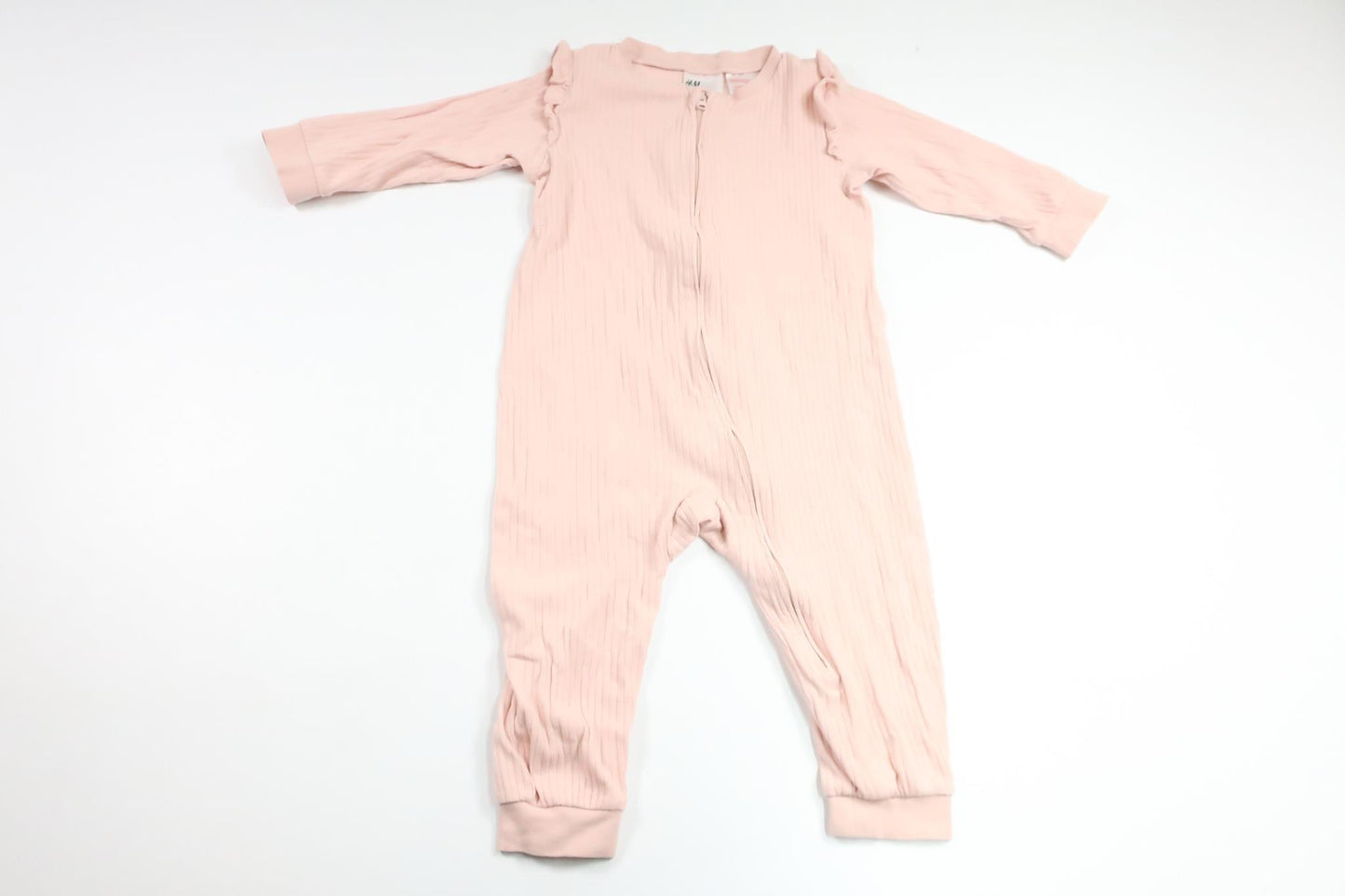 Ribbad pyjamas från H&M - Storlek 86 - Rosa