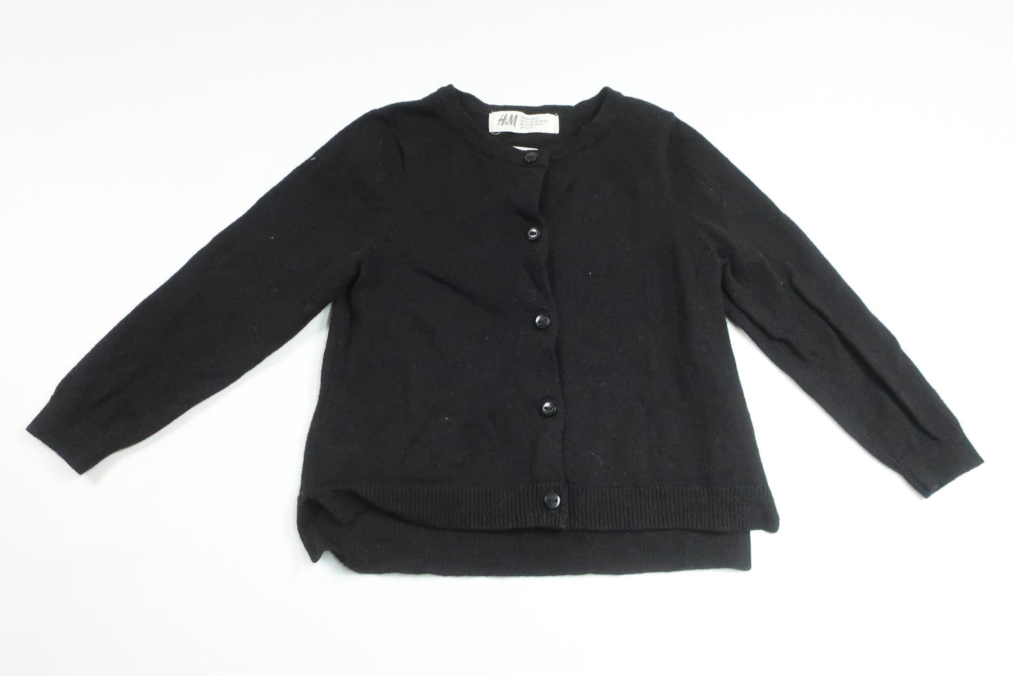 Stickad kofta från H&M - Storlek 92 - Svart