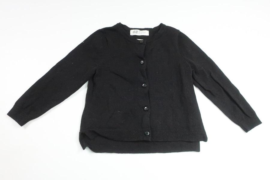 Stickad kofta från H&M - Storlek 92 - Svart