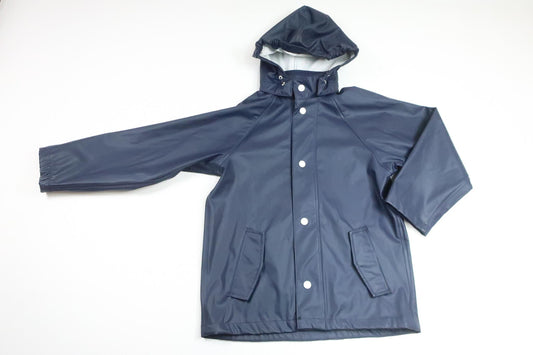 Regnjacka från H&M - Storlek 122/128 - Marinblå