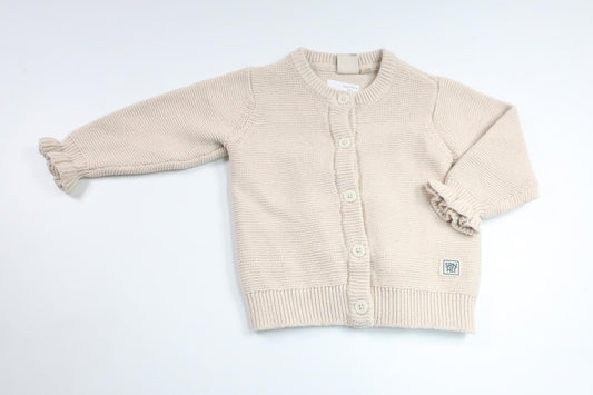 Stickad kofta från SRNHLT - Storlek 74 - Benvit