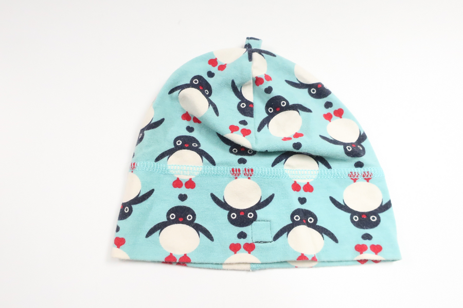 Mössa med pingviner från Polarn o. Pyret - Storlek 40 - Blå