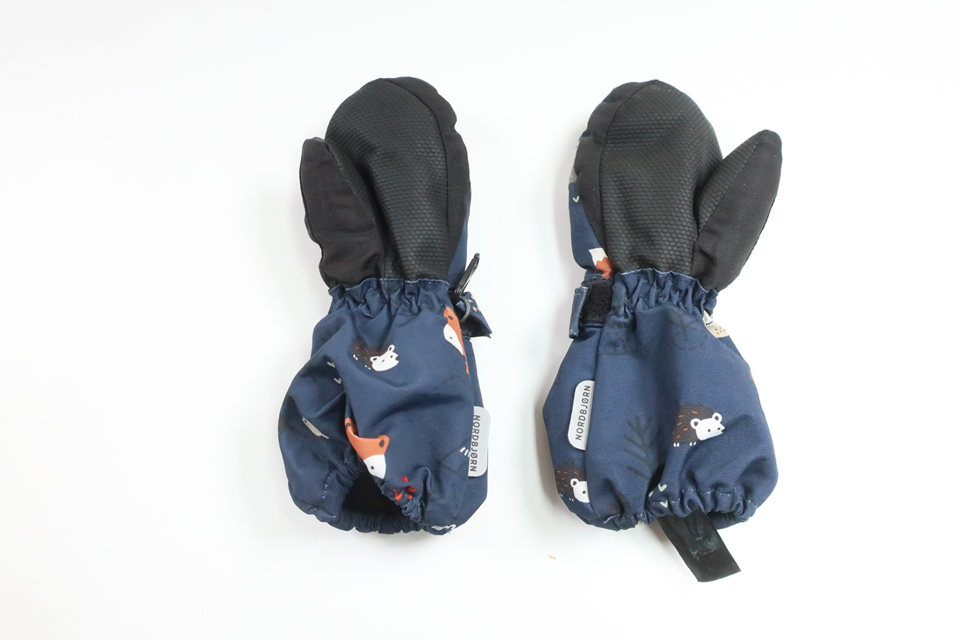Lined mittens from Nordbjörn - Size 74/80 - Navy blue