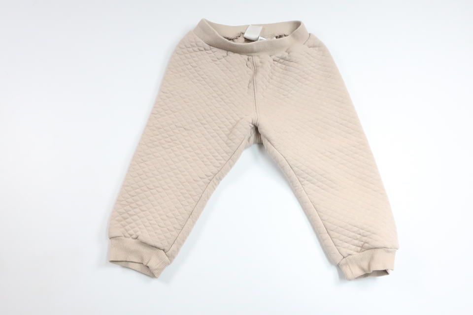 Quiltade byxor från H&M - Storlek 80 - Beige