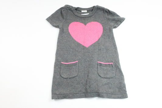 Stickad klänning från H&M - Storlek 74 - Grå