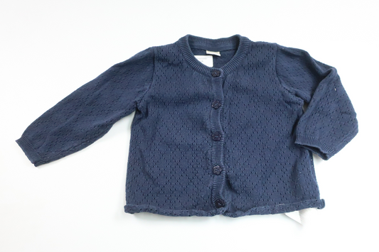 Stickad kofta från Name It - Storlek 68 - Marinblå