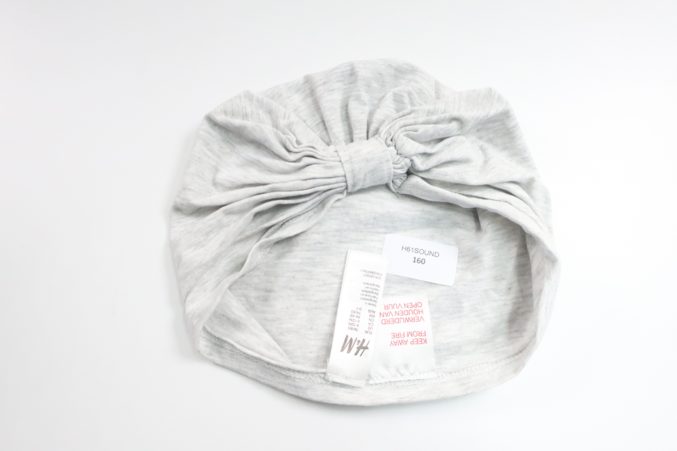 Turban mössa från H&M - Storlek 74/80 - Grå