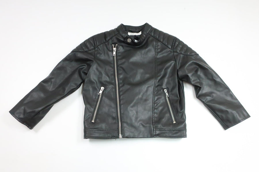 Bikerjacka från H&M - Storlek 104 - Svart