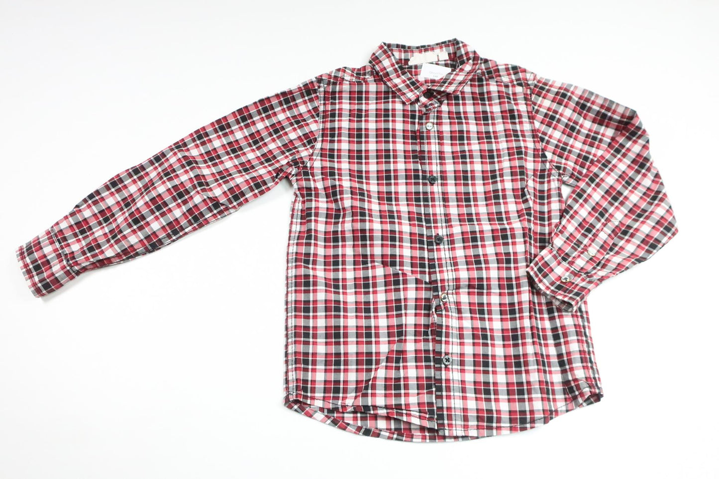 Rutig skjorta från Kappahl - Storlek 116 - Röd