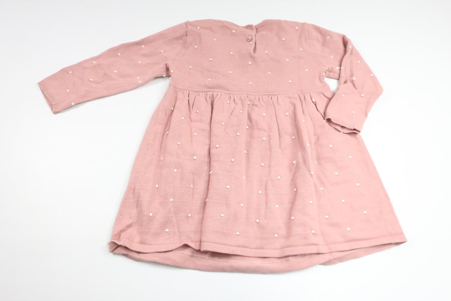 Stickad klänning från H&M - Storlek 92 - Rosa