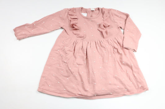 Stickad klänning från H&M - Storlek 92 - Rosa