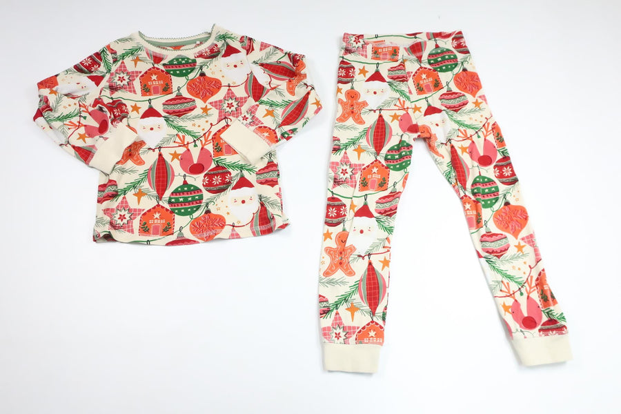 Tvådelad pyjamas med julmotiv från Next - Storlek 110 - Multi
