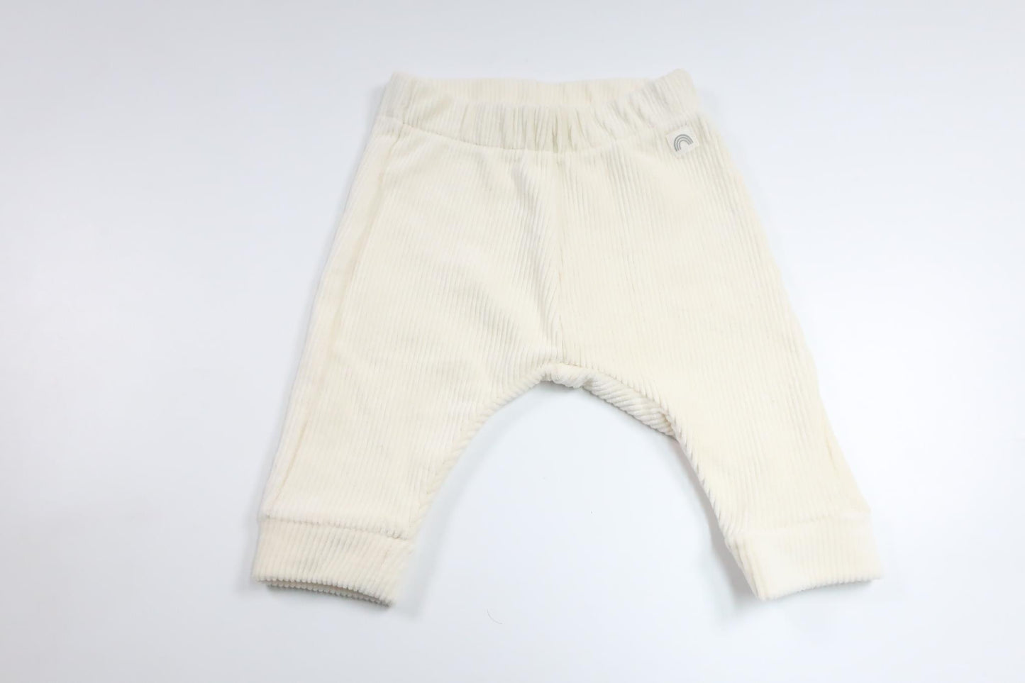 Ribbade byxor i fleece från Lindex - Storlek 62 - Benvit