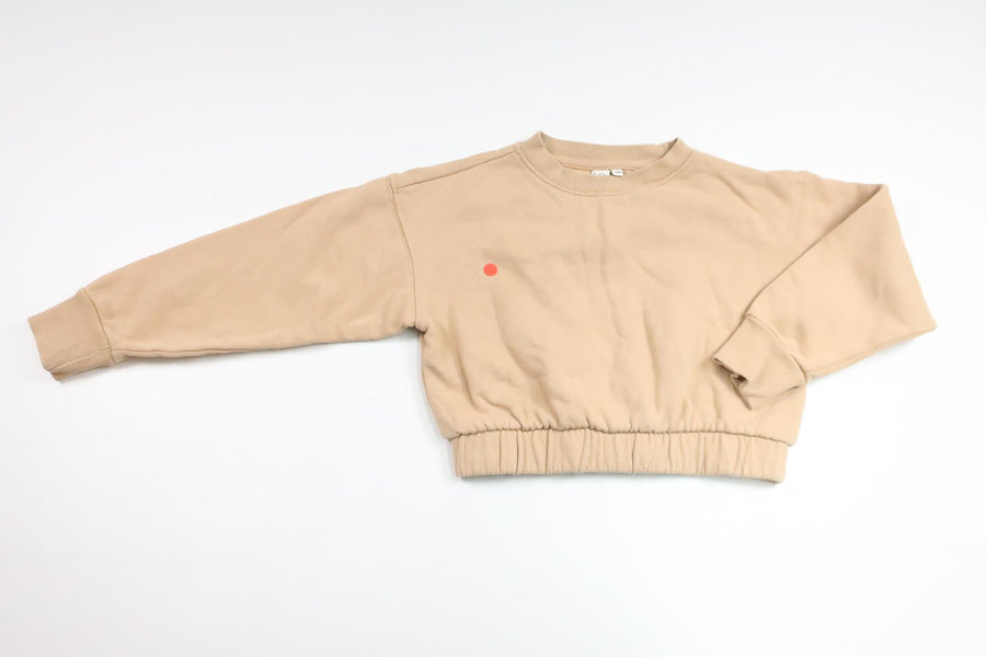 Cropped Sweatshirt från Lager 157 - Storlek 110 - Beige