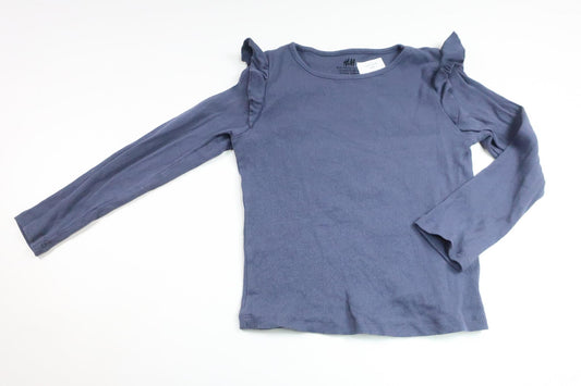 Ribbad tröja från H&M - Storlek 110/116 - Blå