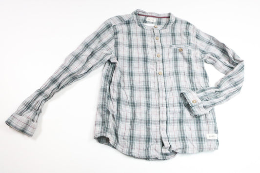 Checked shirt from Newbie - Size 128 - Grey