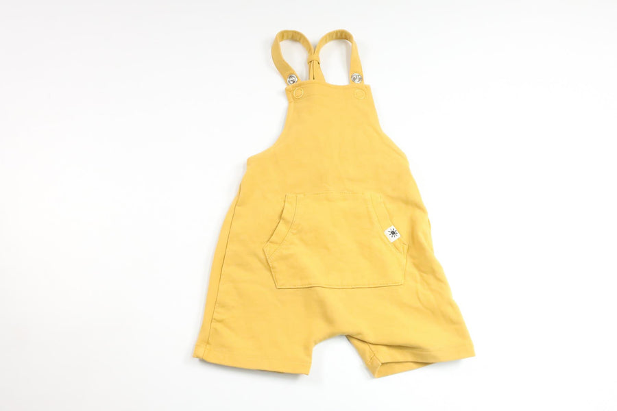 Hängselshorts från Lindex - Storlek 74 - Gul