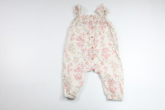 Blommig jumpsuit från H&M - Storlek 74 - Vit