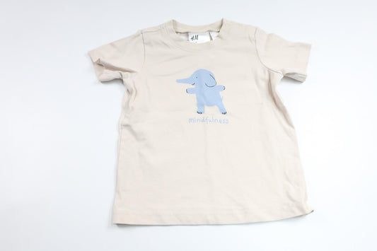 T-shirt från H&M - Storlek 74 - Beige