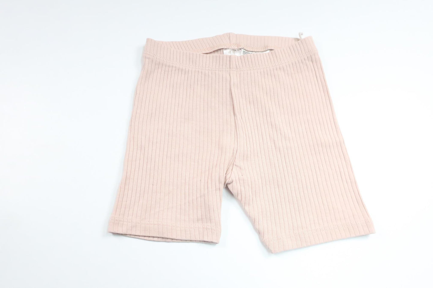 Ribbade shorts från H&M - Storlek 80 - Rosa