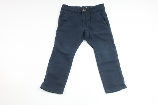 Chinos från Lindex - Storlek 92 - Marinblå