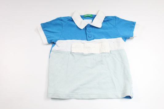 Pikétröja från United Colors of Benetton - Storlek 104 - Blå