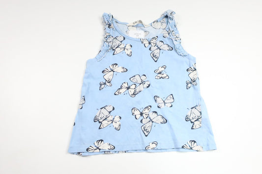 Tunika med fjärilar från H&M - Storlek 98/104 - Blå