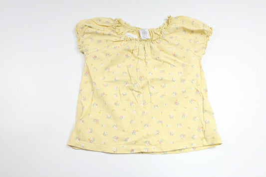 Blommig tröja från Lindex - Storlek 98 - Gul