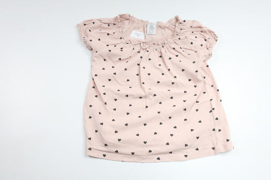Tröja med hjärtan från Lindex - Storlek 98 - Rosa