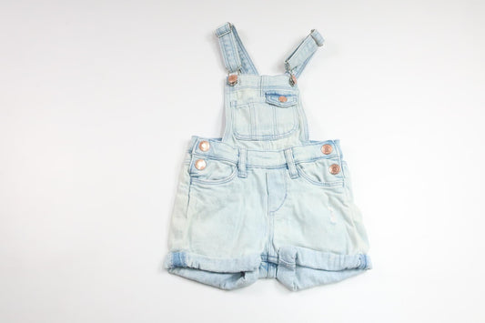 Hängselshorts i jeans från H&M - Storlek 98 - Denim