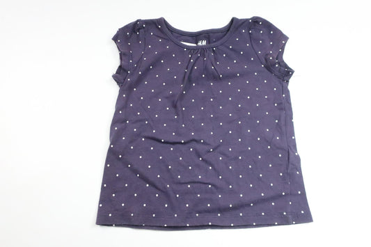 Prickig tröja från H&M - Storlek 98/104 - Marinblå