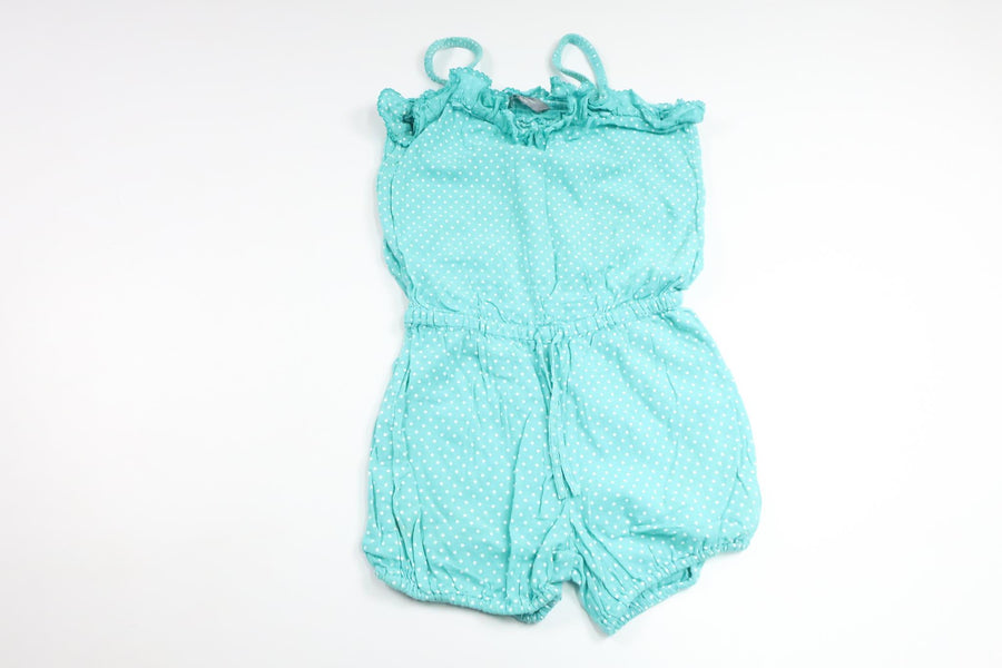 Prickig jumpsuit från Lindex - Storlek 86/92 - Blå