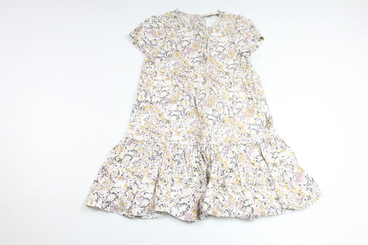 Blommig klänning från PompdeLux - Storlek 98 - Vit