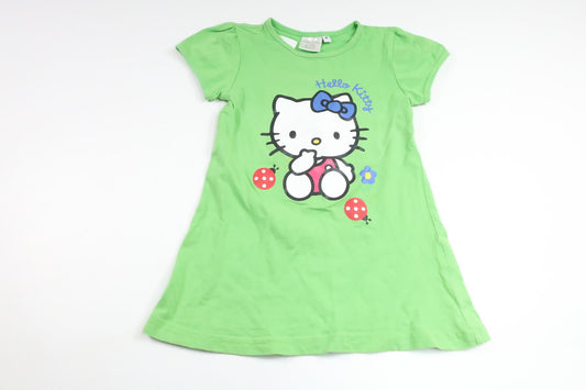 Klänning med Hello Kitty från Hello Kitty - Storlek 98 - Grön