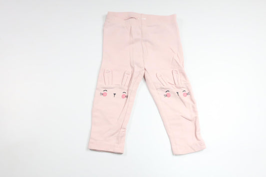 Byxor med kaniner från H&M - Storlek 80 - Rosa